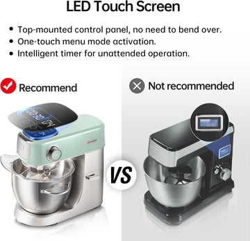 Hauswirt® M5 5.3Qt 11 Speeds Tilt-Head Mixers Kitchen Electric Stand Mixer Green Color